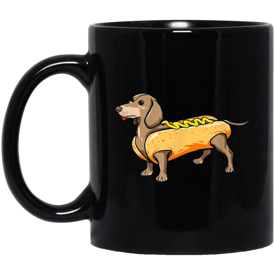 Dachshund Wiener Dog w Hot Dog Costume Puppy T Mug