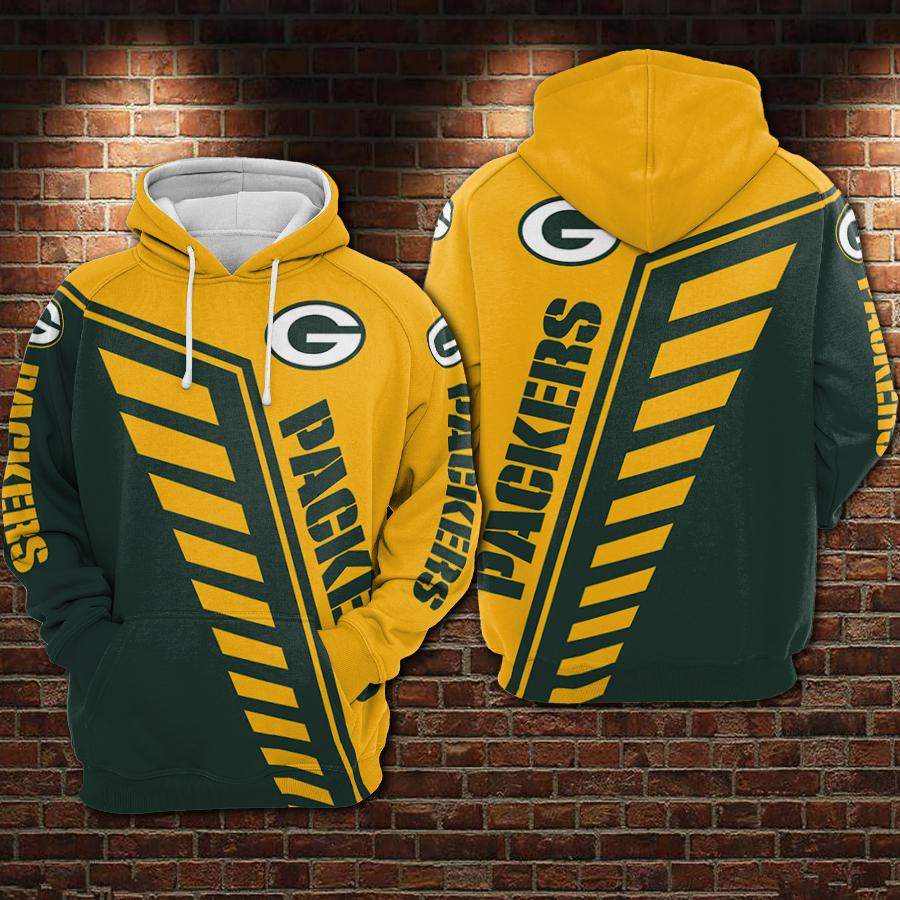 Green Bay Packers Hoodie 3D Style3081 All Over Printed