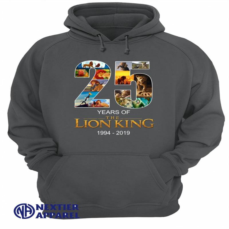 25 years of the lion king 1994-2019 shirt Unisex Hoodie