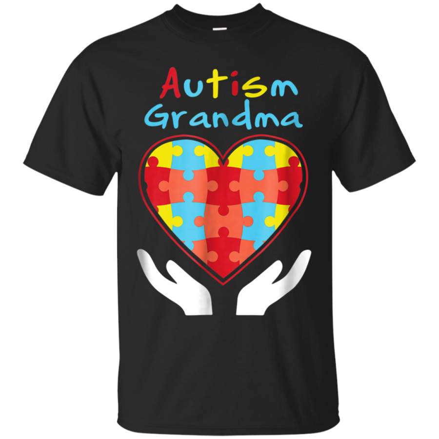 AGR Autism Grandma Autism Awareness Hand Full Heart Tshirt