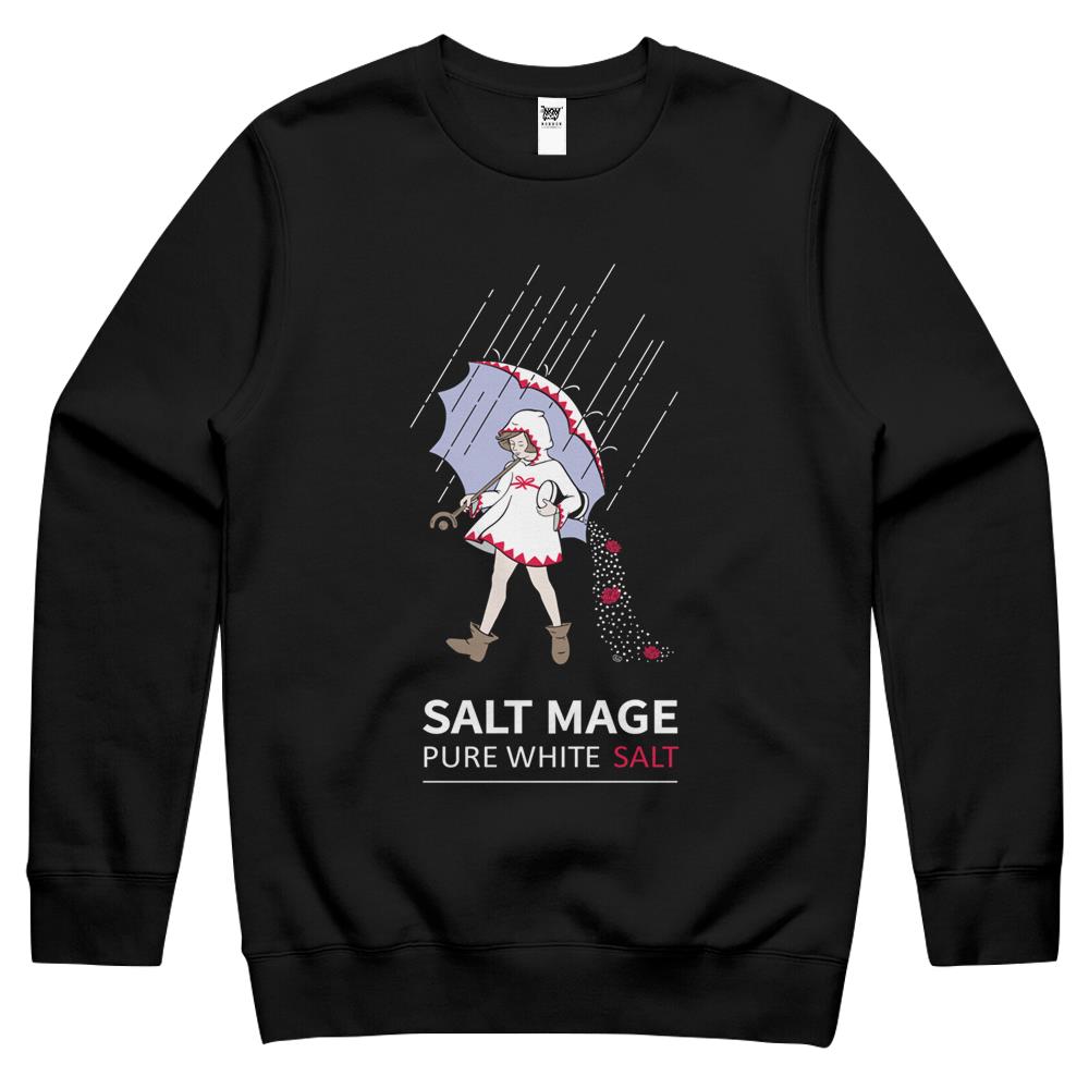 Pure White Salt Mage Crewneck Sweatshirt