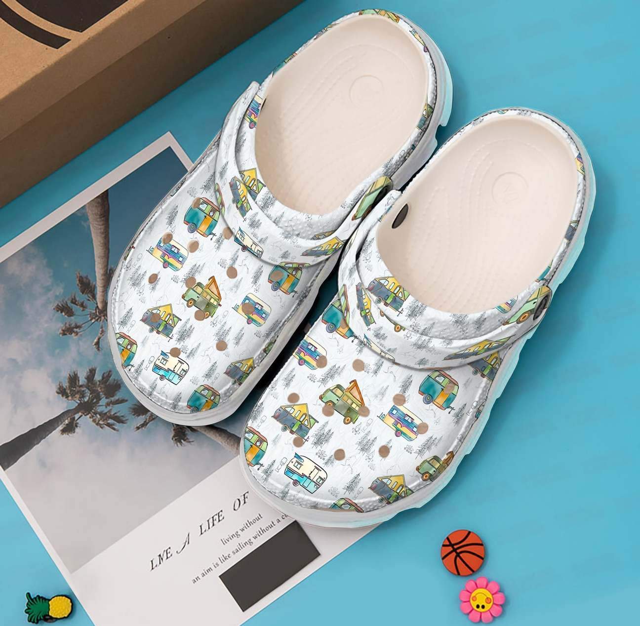 Camping Personalized Clog, Custom Name, Text Rv Campers, Fashion Style For Women, Men, Kid, Print 3D