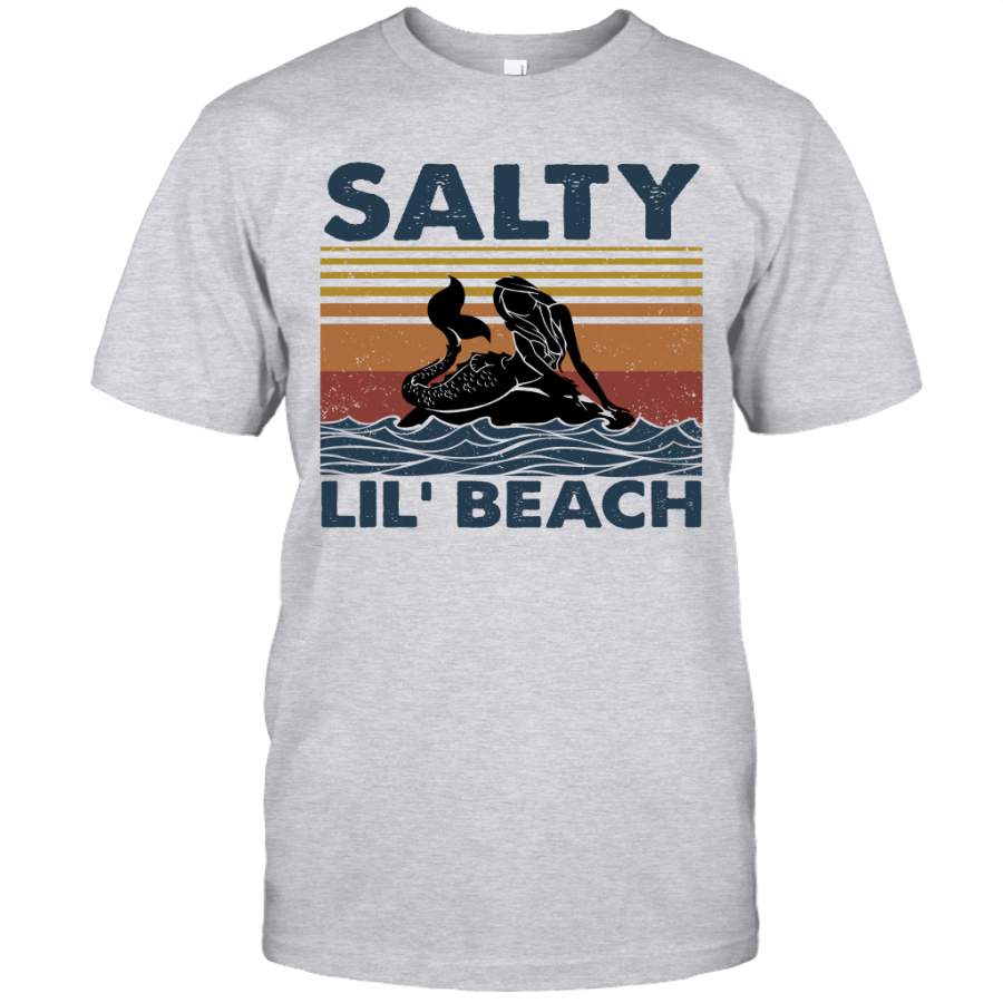 Mermaid Salty Lil’ Beach Vtg T-Shirt