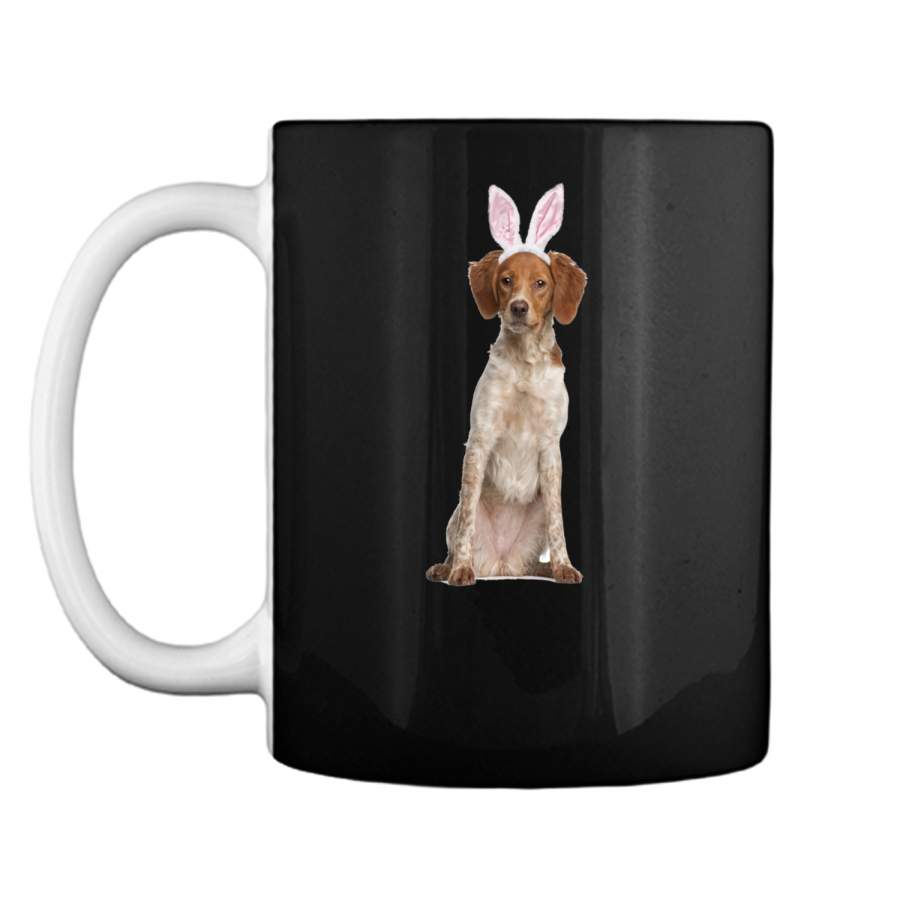 Brittany Wearing Easter Bunny Ears Dog T-Shirt Mug