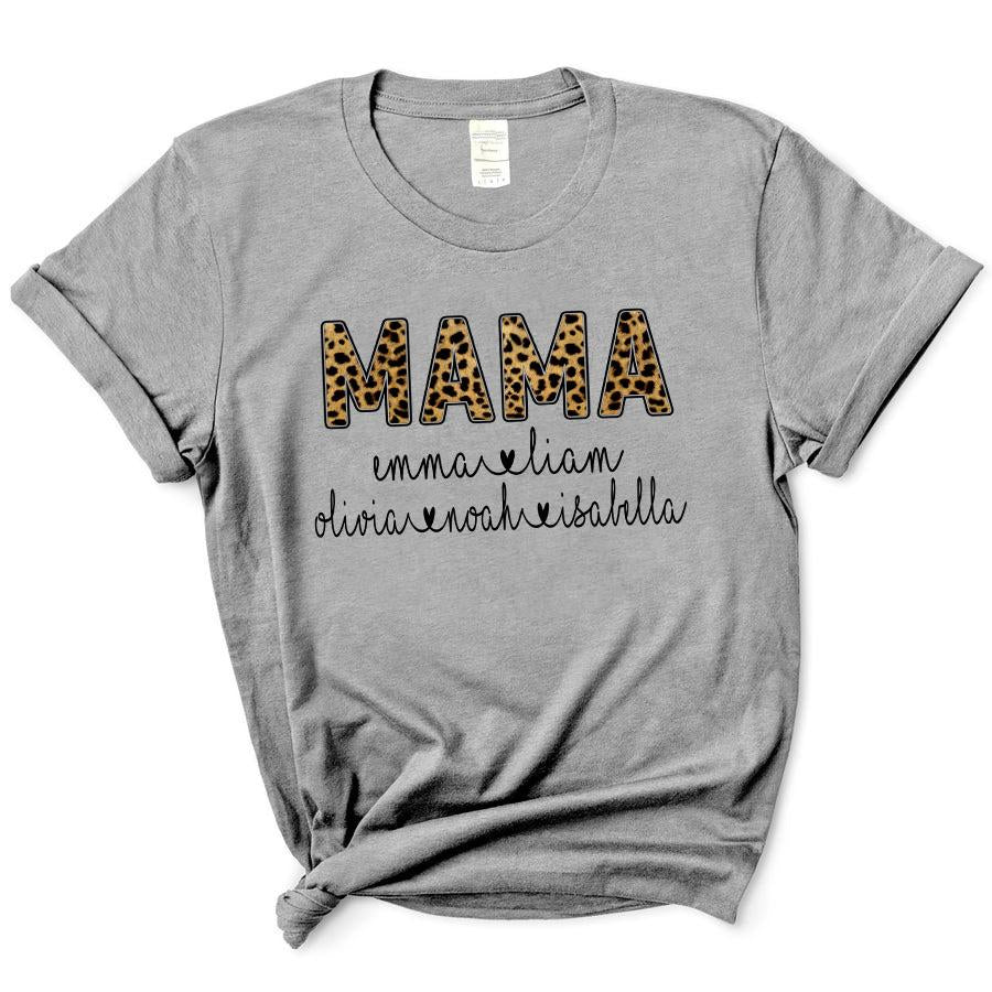 Mama Leopard, Family Customize Personalized T-Shirt, Hoodie Adult, Kid, Unisex