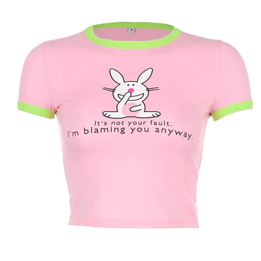 Tshirt Anime Japanese Print Rabbit