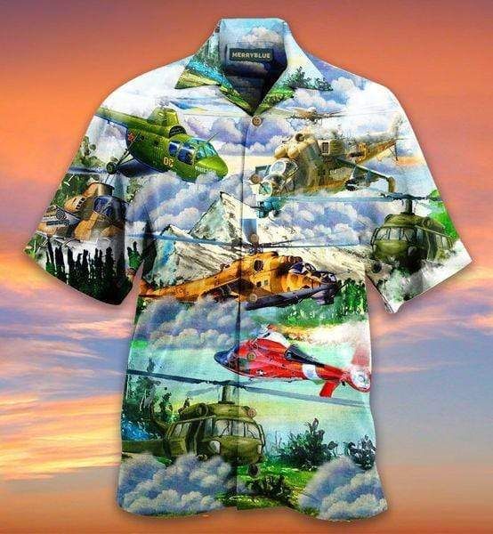 Order I Love Sky Helicopter Unisex Hawaii Aloha Shirts Ha95615