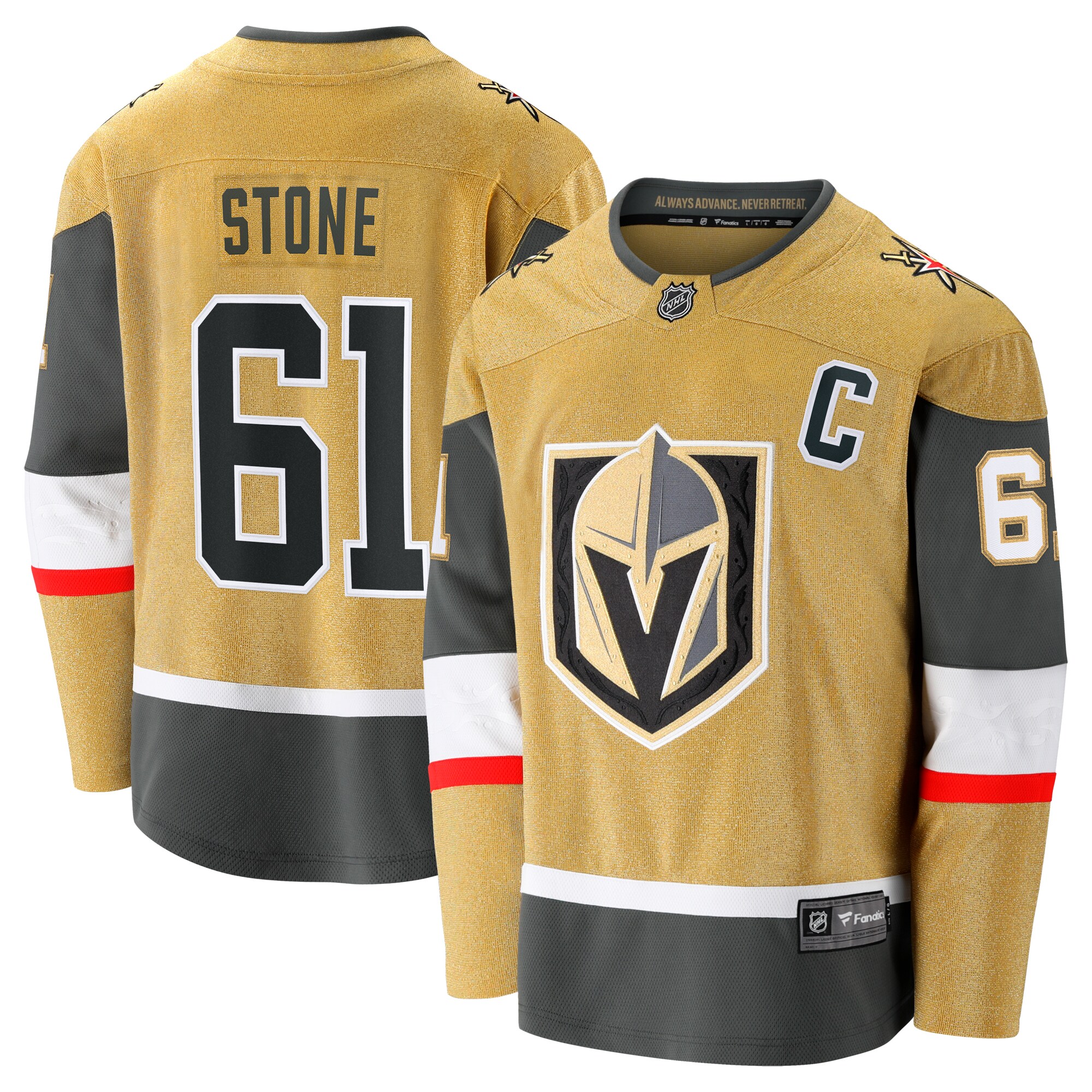 Mark Stone Vegas Golden Knights Branded Home Breakaway Jersey – Gold