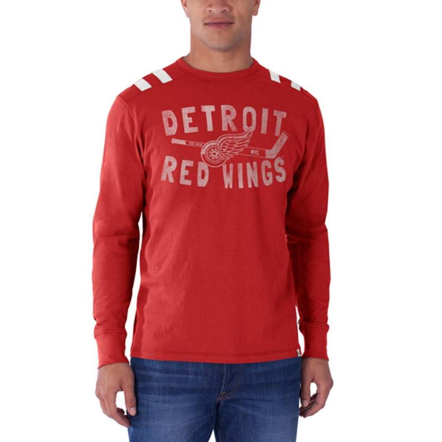 Detroit Red Wings – Logo Bruiser Premium Long Sleeve T-Shirt