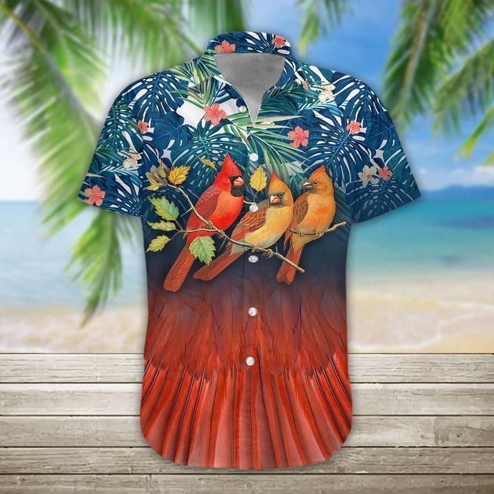 Cardinal Bird Hawaii Shirt Ha68420