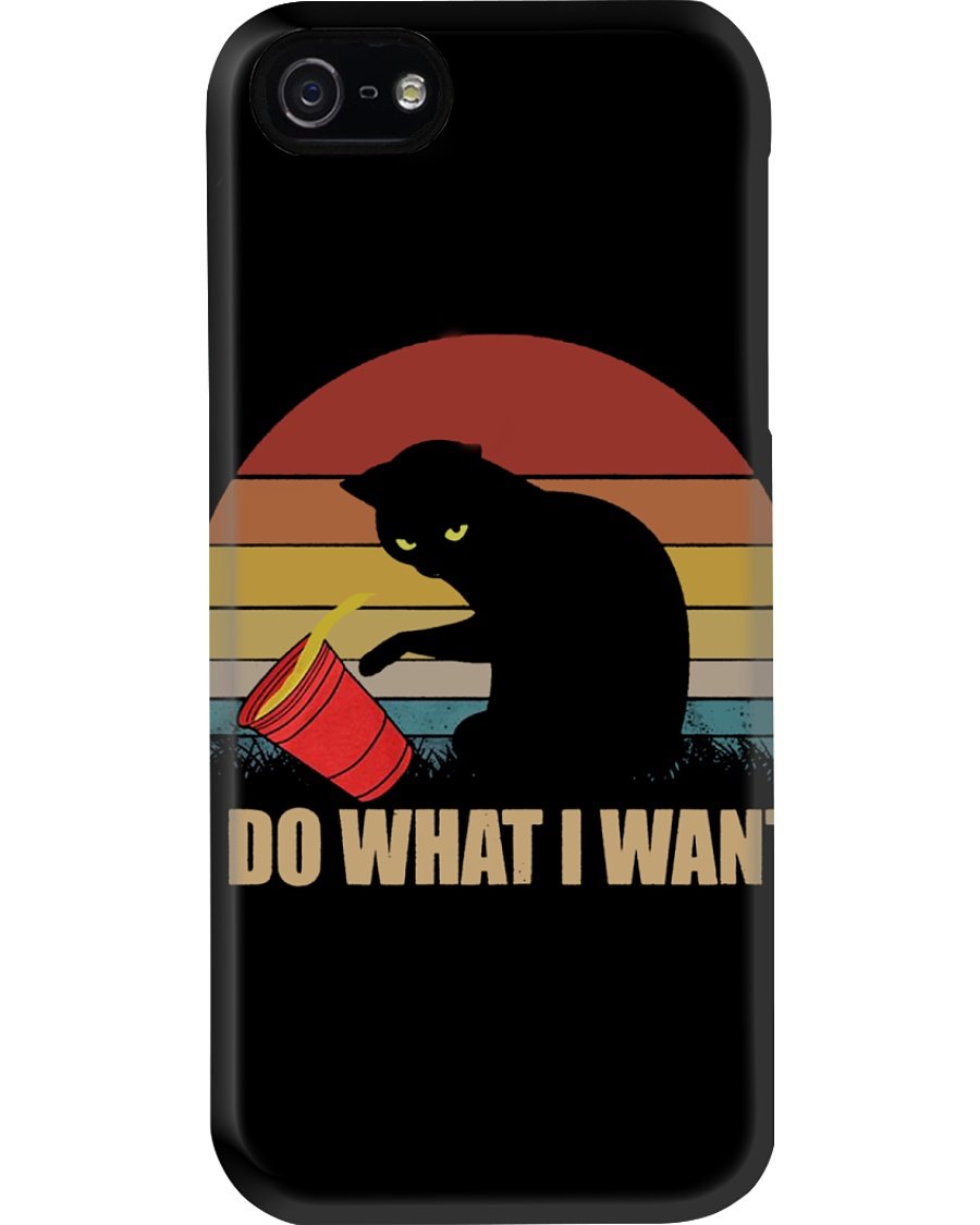 Cat I Do What I Want Retro Vintage For Cat Lovers Phone case