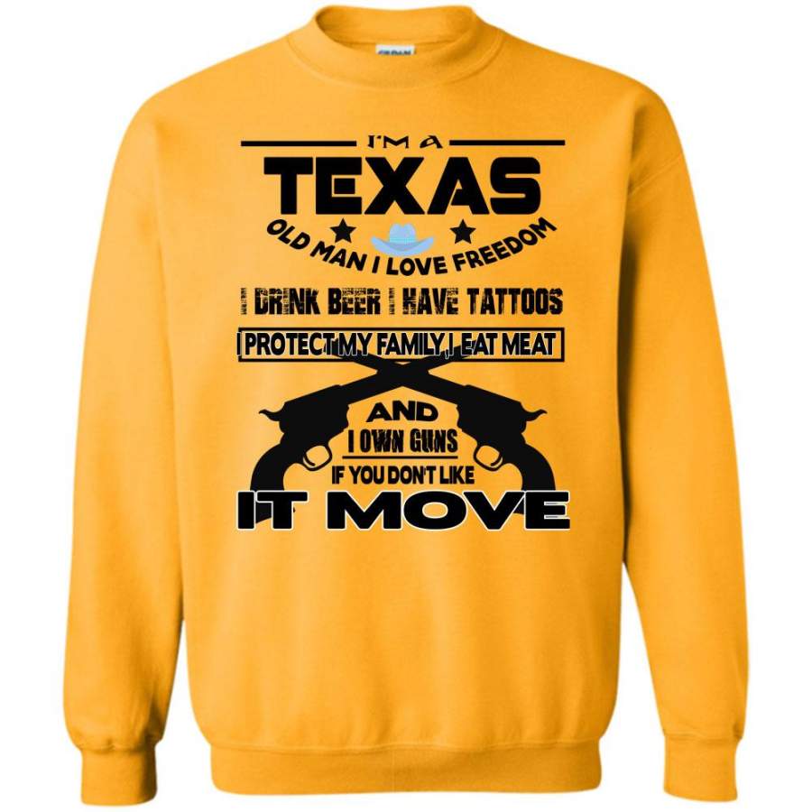 Coolest Texas Man T Shirt, I’m A Texas Old Man Sweatshirt