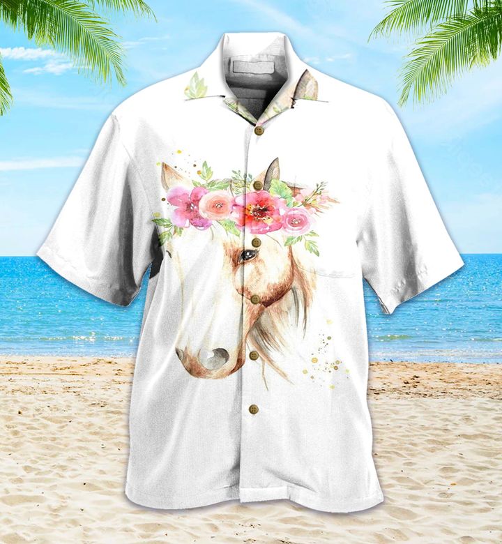 Lady Horse White Hawaii Shirt Ha27451