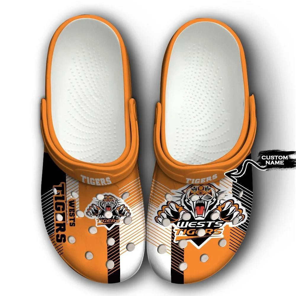 Wests Tigers Custom Personalized Crocs Classic Clogs Shoes