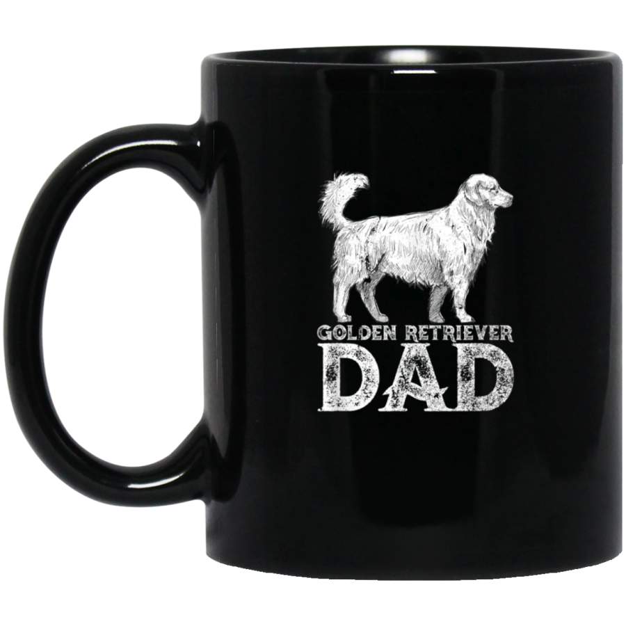 Vintage Golden Retriever Dad Funny Dog Lover Fathers Day Mug