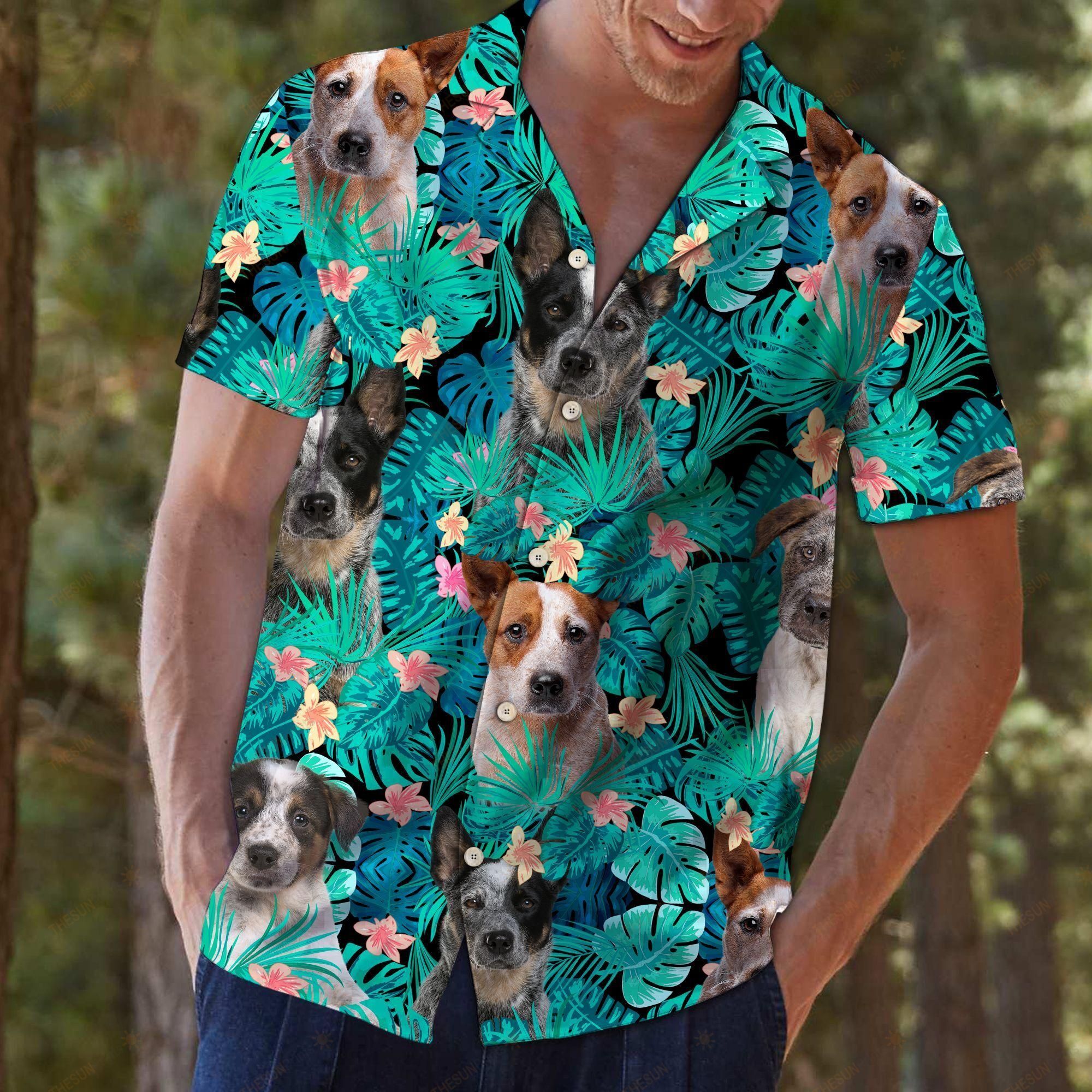 Australian Cattle Dog Tropical Hawaiian Shirt Ha8784