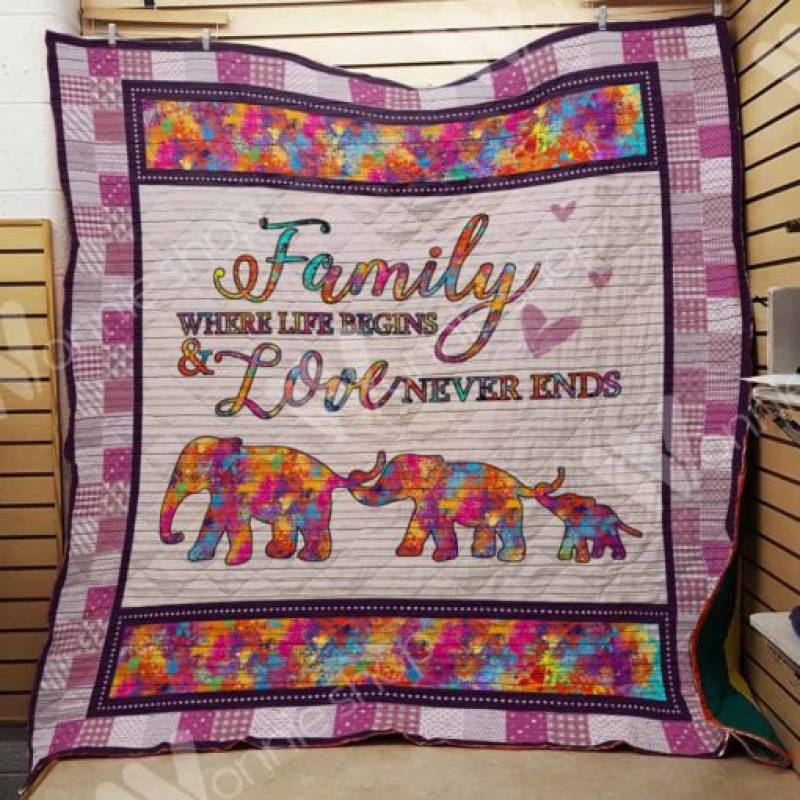 Elephant Family M2103 81O34 Blanket