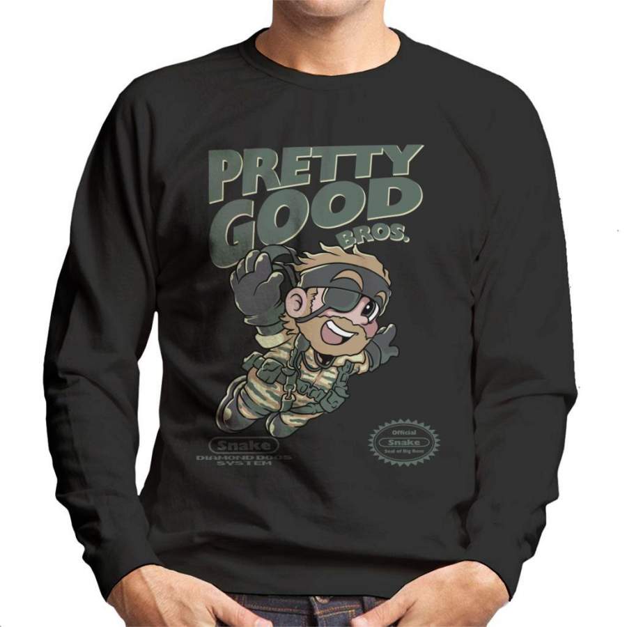 Pretty Good Snake Mario Bros Metal Gear Solid Men’s Sweatshirt