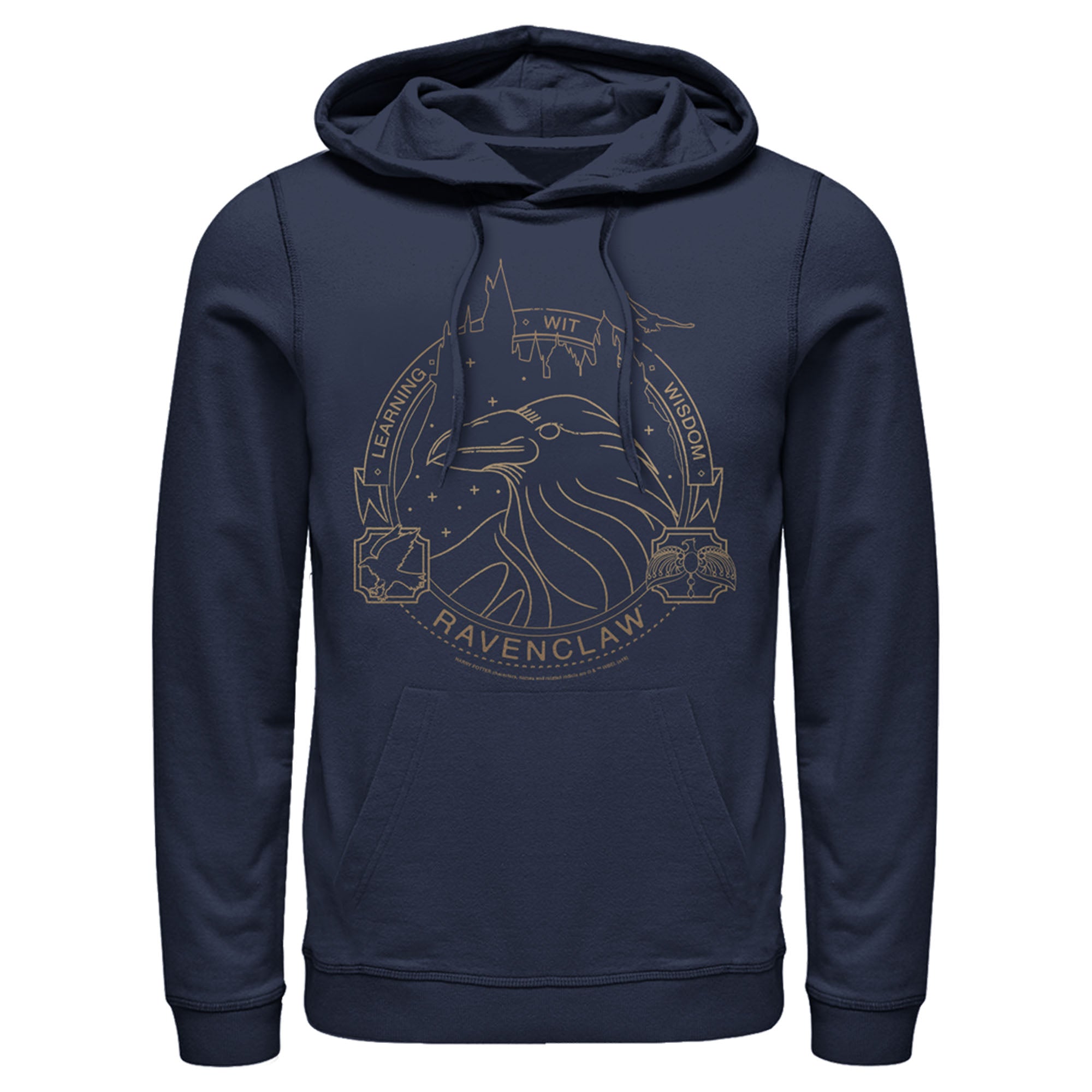 Men’S Harry Potter Ravenclaw House Emblem Pull Over Hoodie