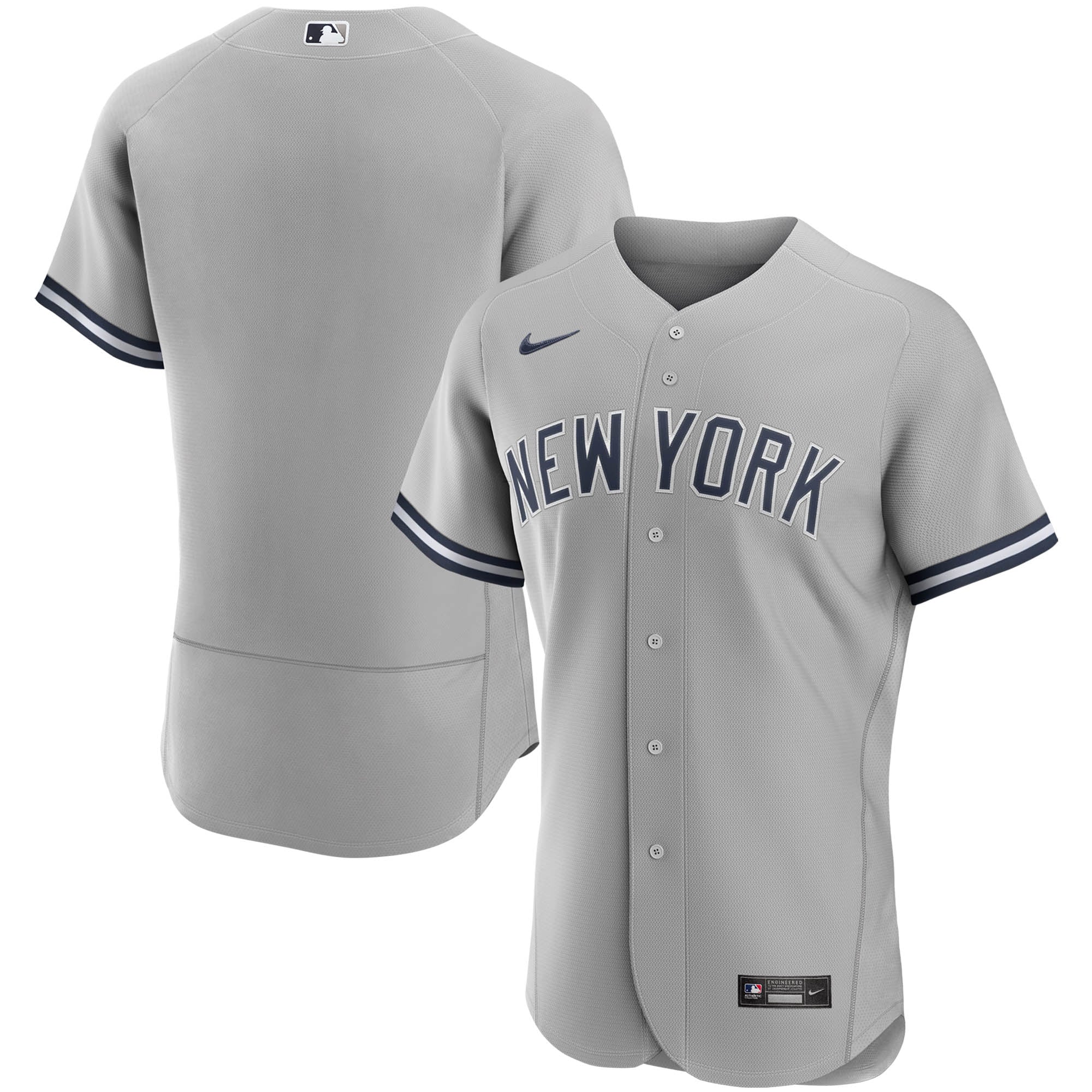 Men’s New York Yankees Gray Road Authentic Team Jersey