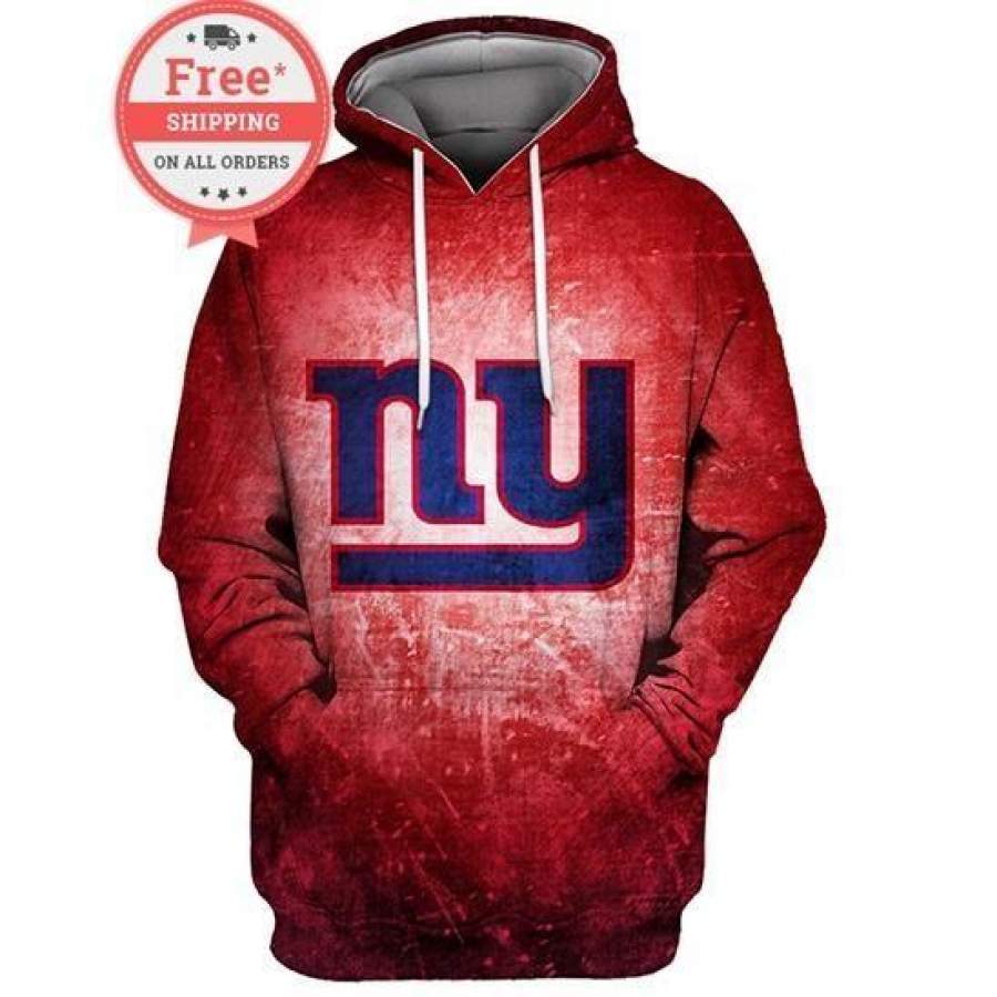 New York Giants Football Team Print Unisex Sweatshirts Hoodie Unisex 3D All Over Print