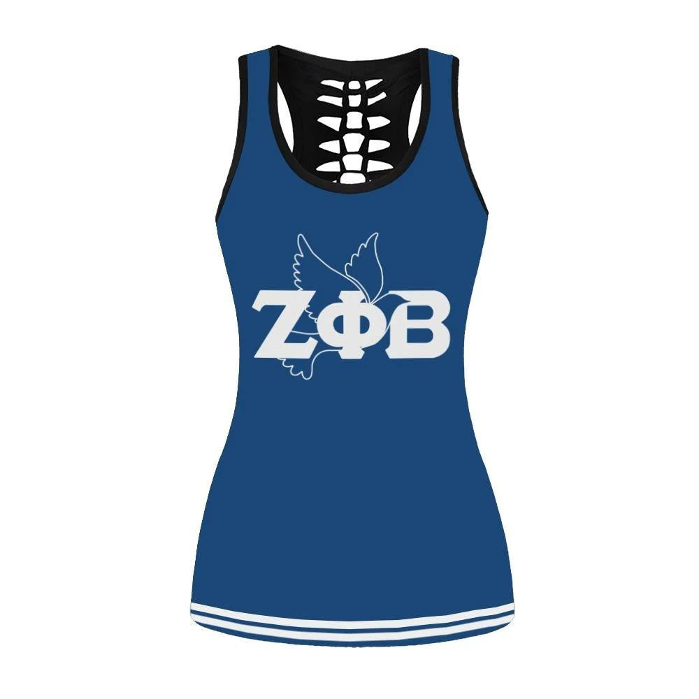 Sorority Tank Top – Zeta Phi Beta Dove In Peace Hollow Tank Top