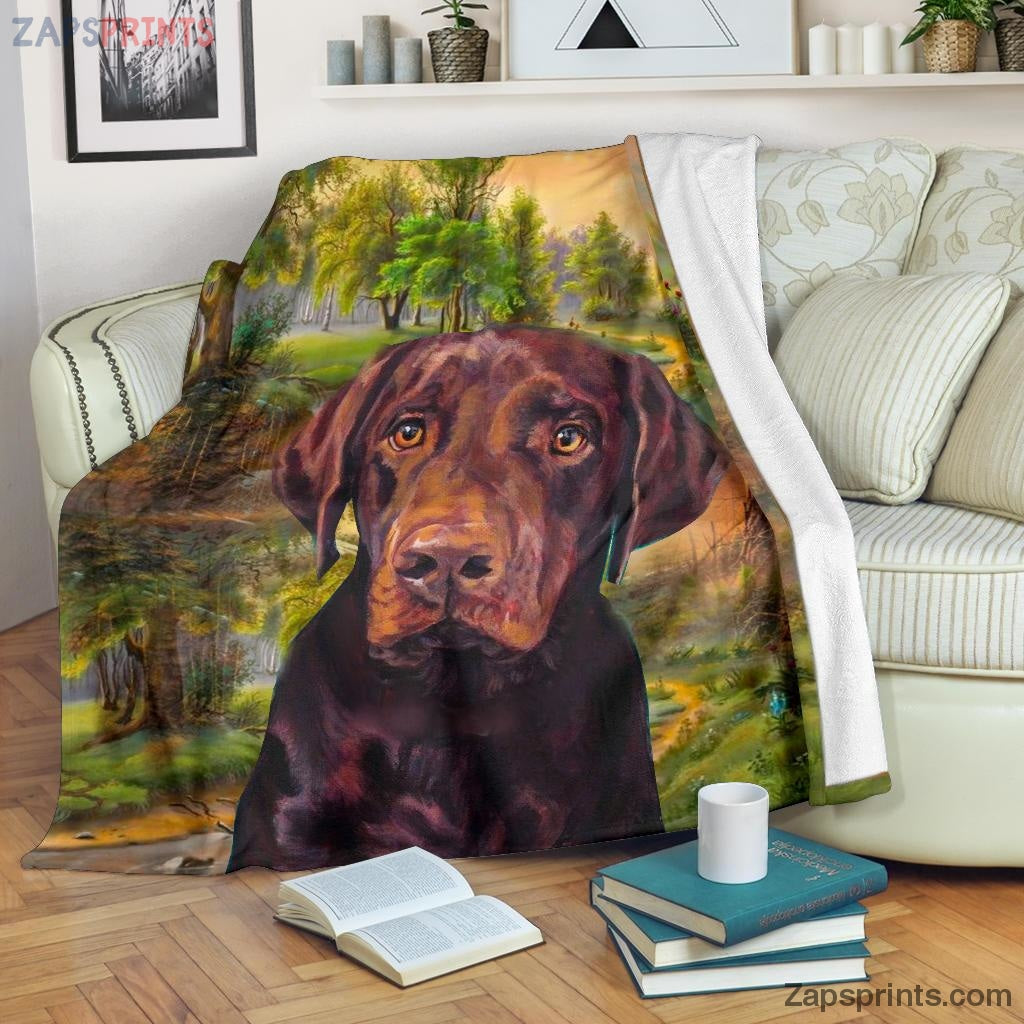 Labrador Blanket Throw  – Labrador Xiii Blanket – Gift For Dogs Lover