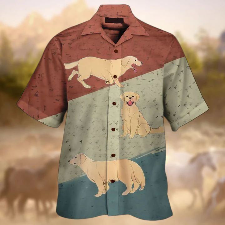 Golden Retrieve Hawaii Shirt Unisex Adult Ha51491