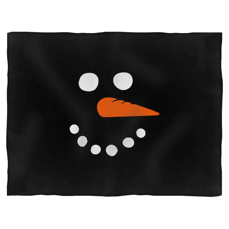 Snowman Face Funny Christmas Ugly Christmas Frosty The Snowman Blanket