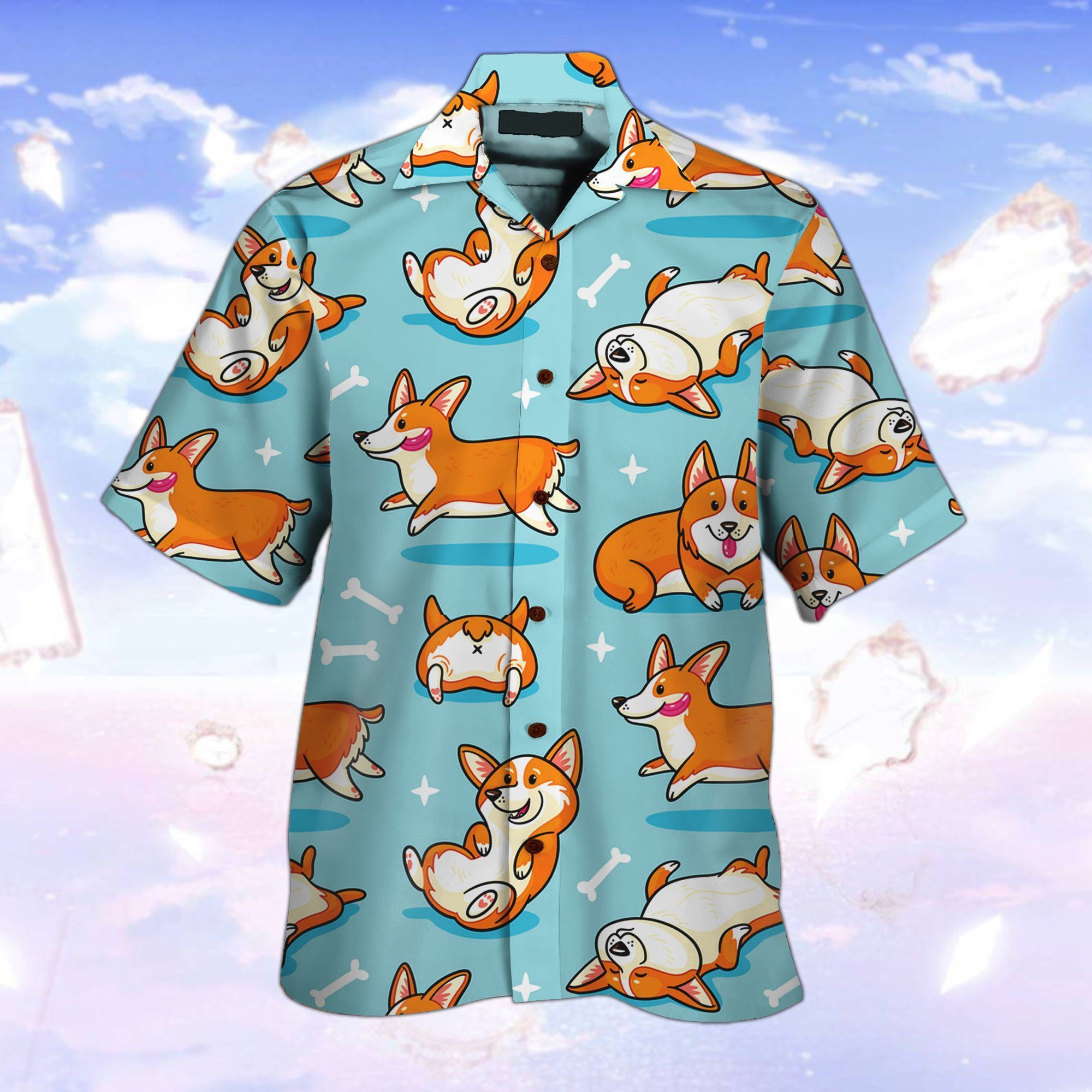 Corgi So Funny All Over Printed Hawaii Shirt And Short Ha9822