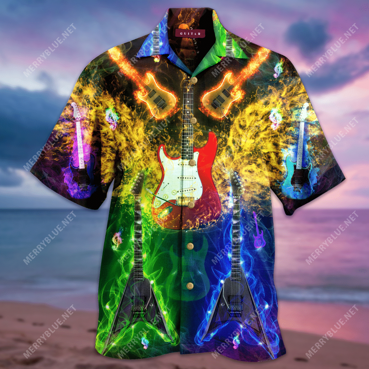 Shop Guitars Set Me Free Unisex Hawaii Shirt Ha61054