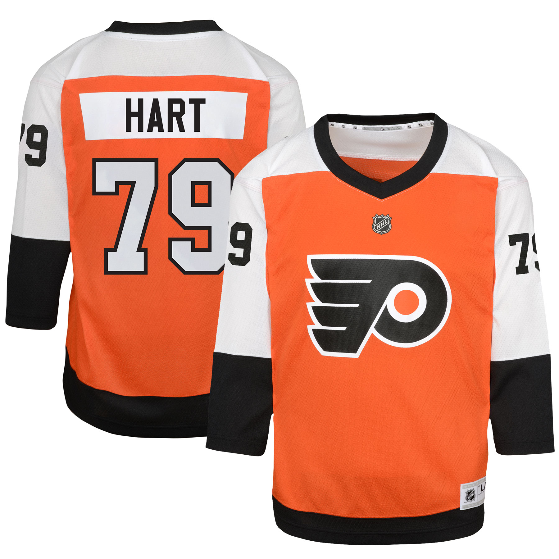 Youth Philadelphia Flyers Carter Hart Burnt Orange Home Player Jersey