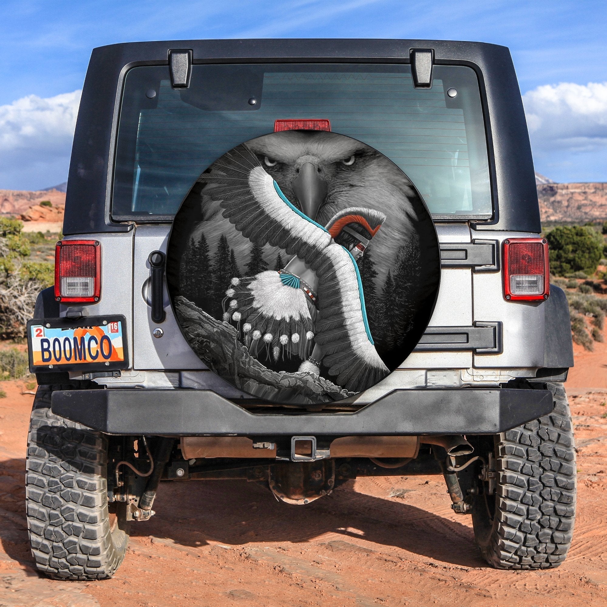 Jeep Native American Spare Tire Cover No.8 Lt6