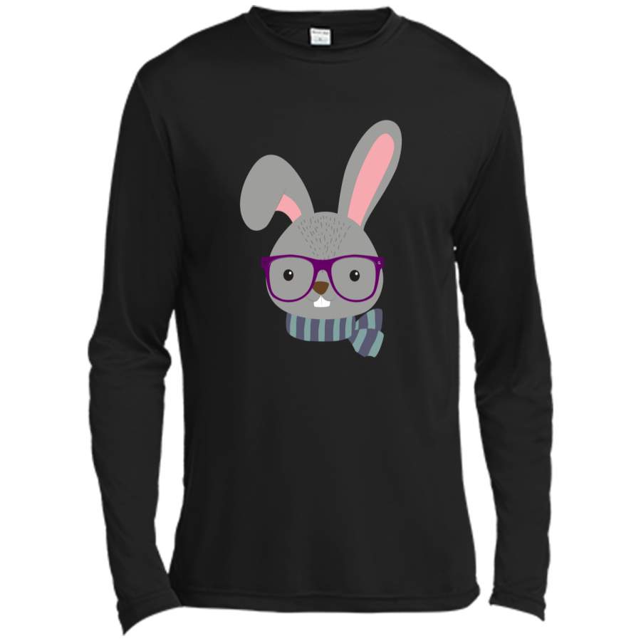 Cute Cool Bunny Funny Easter Shirt Long Sleeve Moisture Absorbing Shirt