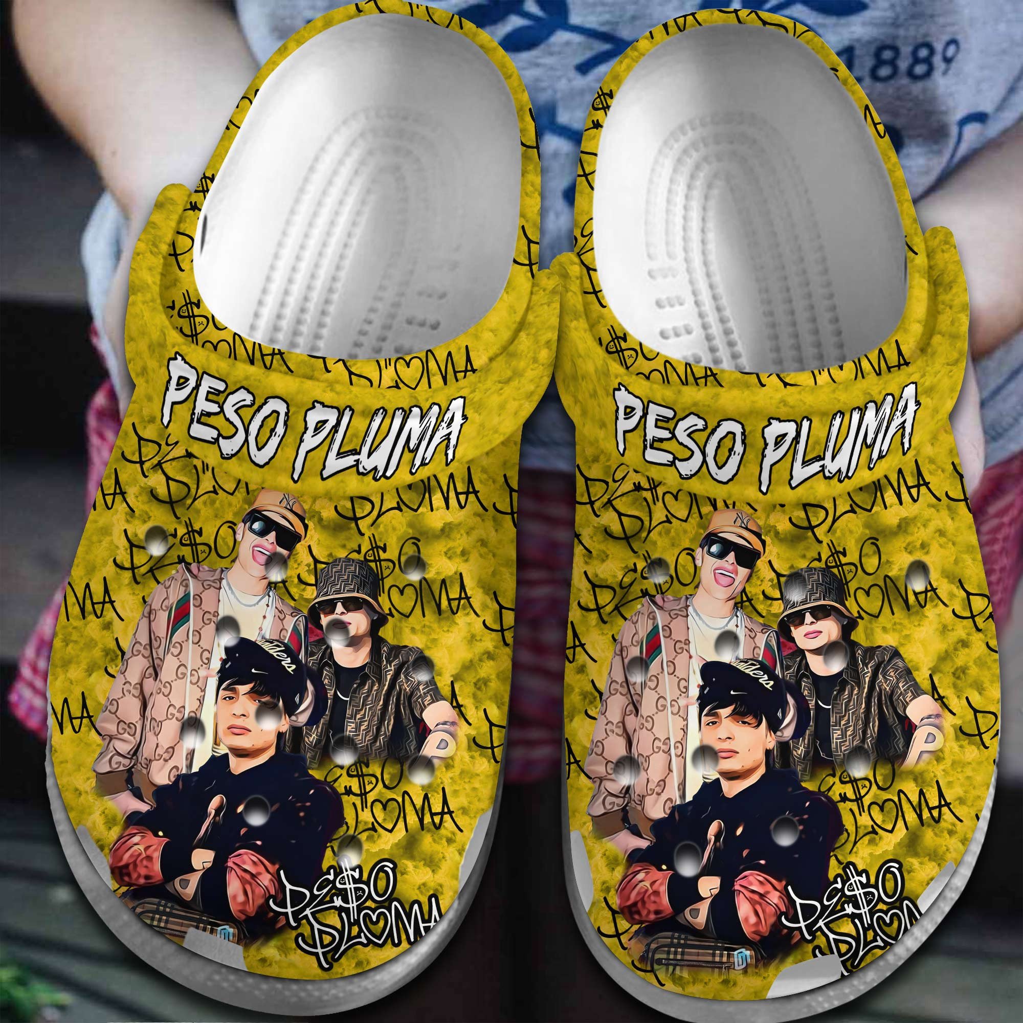Peso Pluma Singer Music Crocss Crocband Clogs Shoes Comfortable For Men Women And Kids