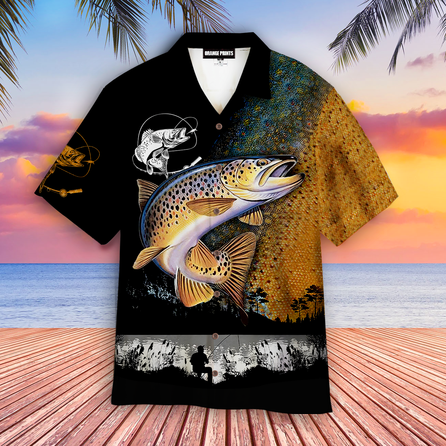 Trout Fishing Aloha Hawaii Shirts For Men And Women Ha81155