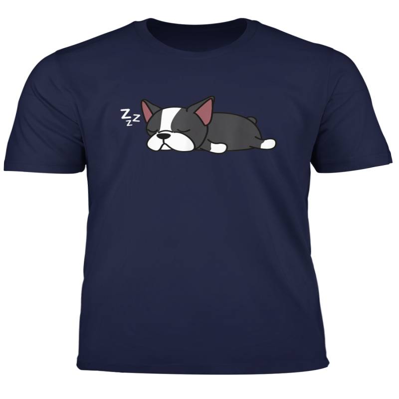 Cute Boston Terrier Dog Puppy Sleeping Nap Shirt Animal Gift