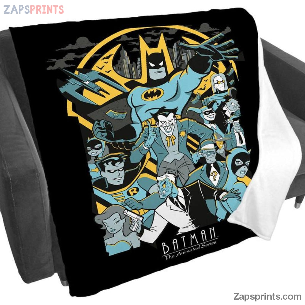 Batman The Animated Series Collage Blanket