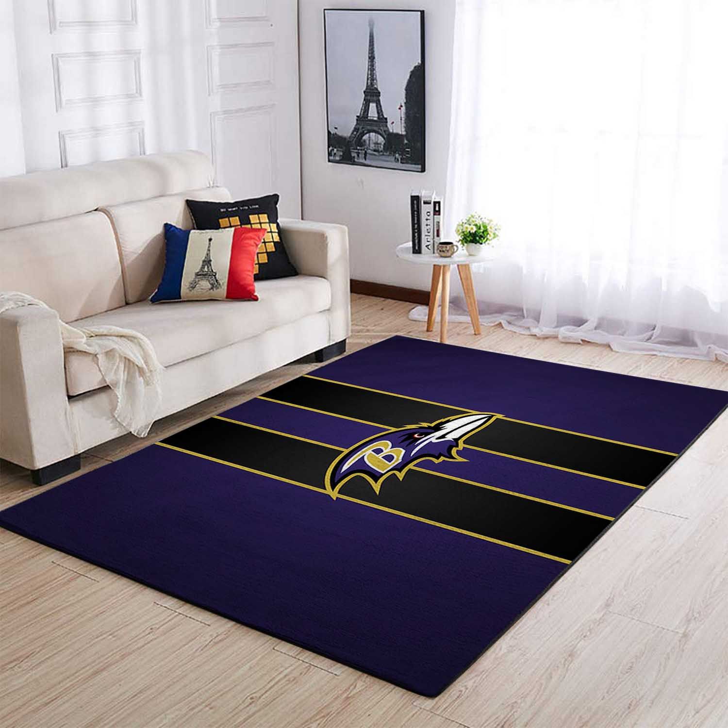 The 20 Rug Baltimore Ravens Area Rugs Living Room Carpet SR101201 Christmas Gift Floor Decor