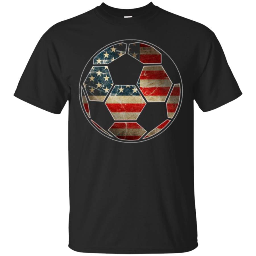 AGR American Flag on Soccer Ball T-Shirt – Soccer Ball Flag Tee