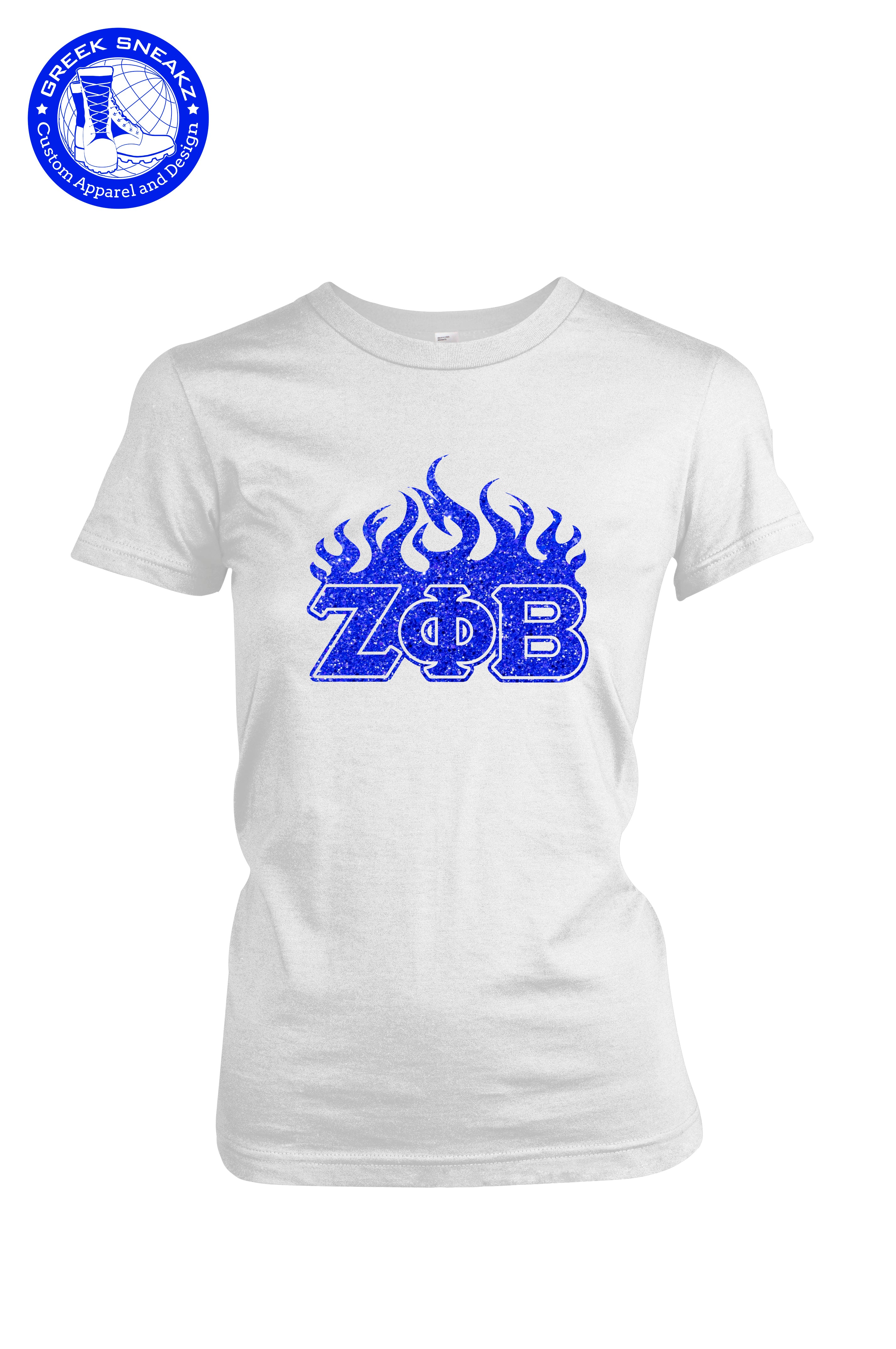 Zeta Phi Beta Bling Blaze T-Shirts