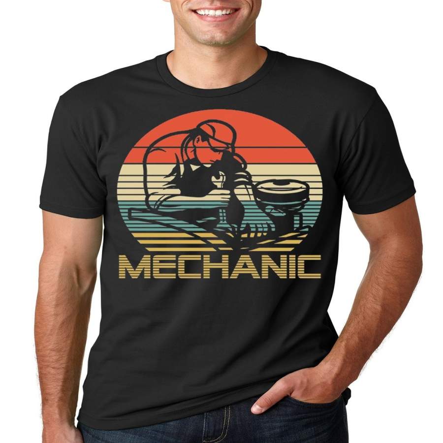 Vintage Mechanics T-Shirt Gifts Retro Mechanics Life T Shirt Gifts
