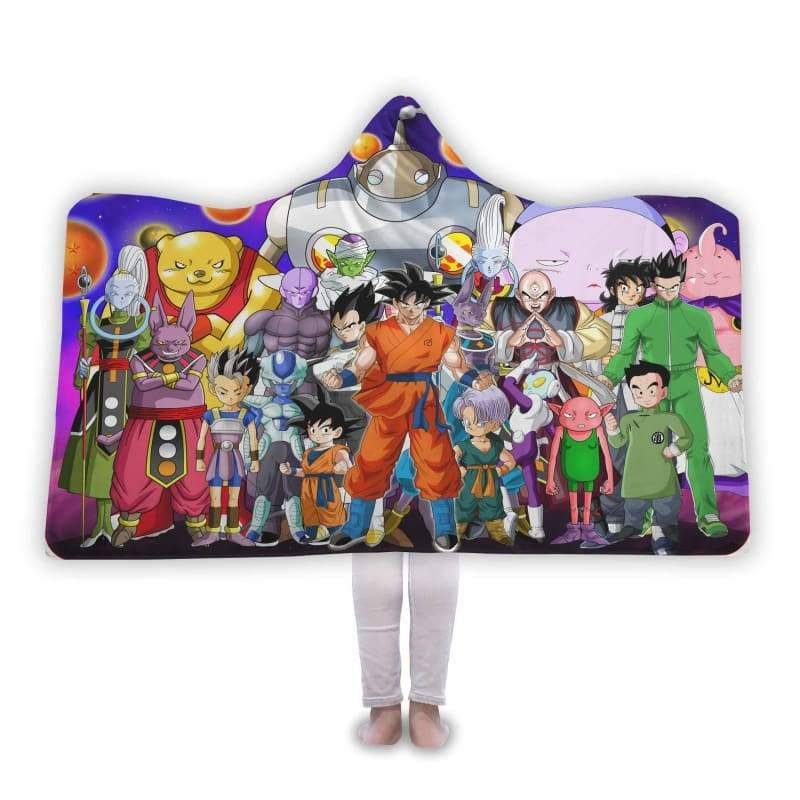 Anime Of Dragon Ball Hooded Blanket