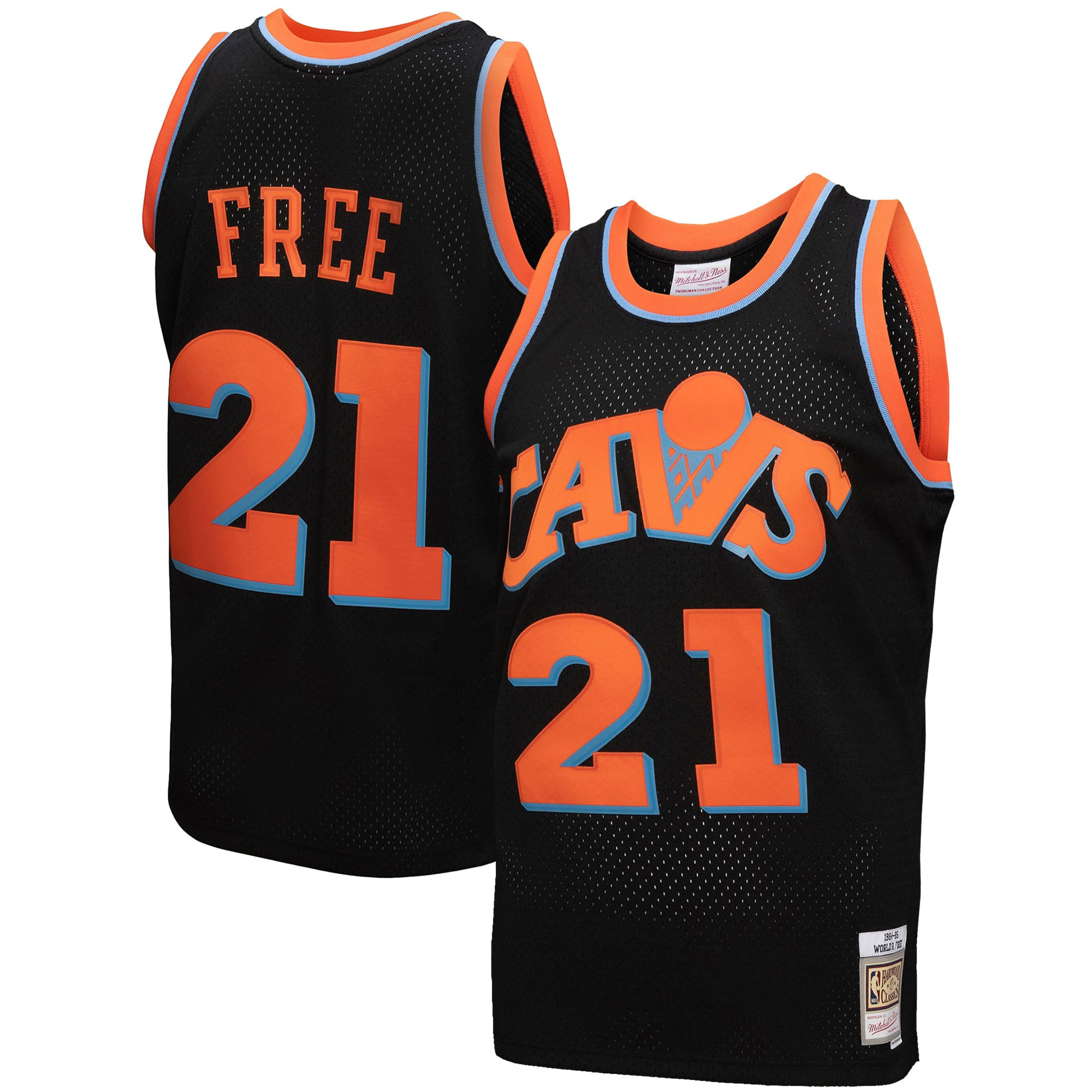 Cleveland Cavaliers Mitchell & Ness 1984-85 Hardwood Classics World B. Free Reload 3.0 Swingman Jersey – Black NBA