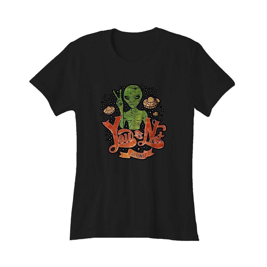 Alien Head Peace Not Alone Abduction Ufo Tumblr Shirt