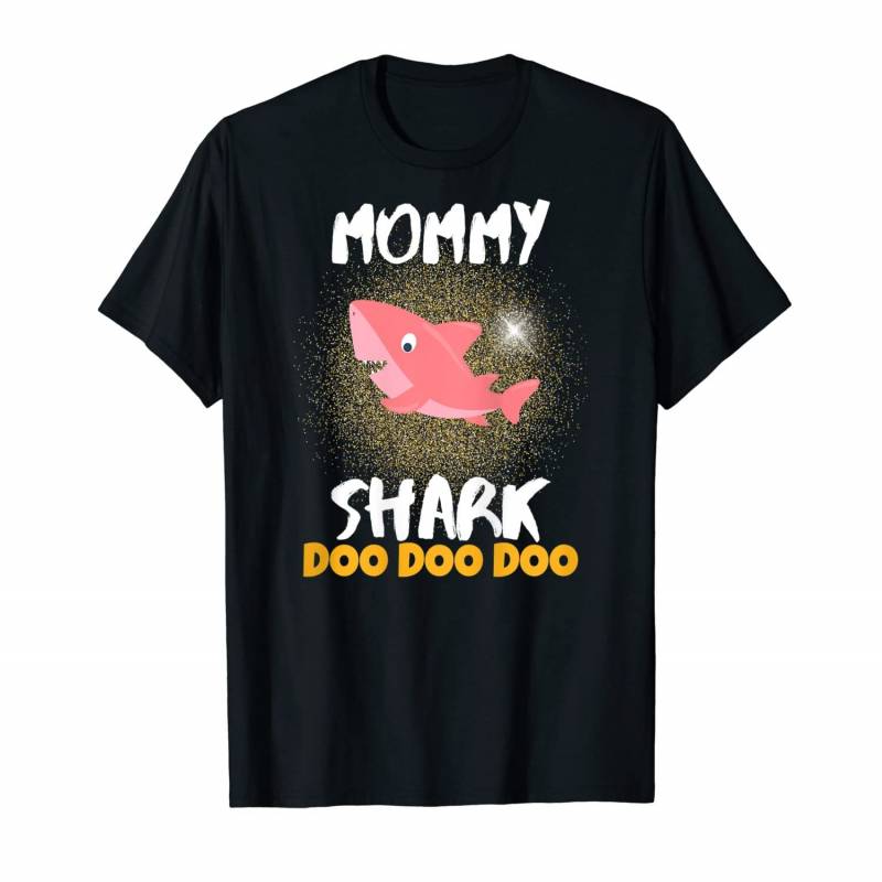 Womens Mommy Shark Shirt Cyber Monday Deal 2019 For Mom Back Print T-shirt