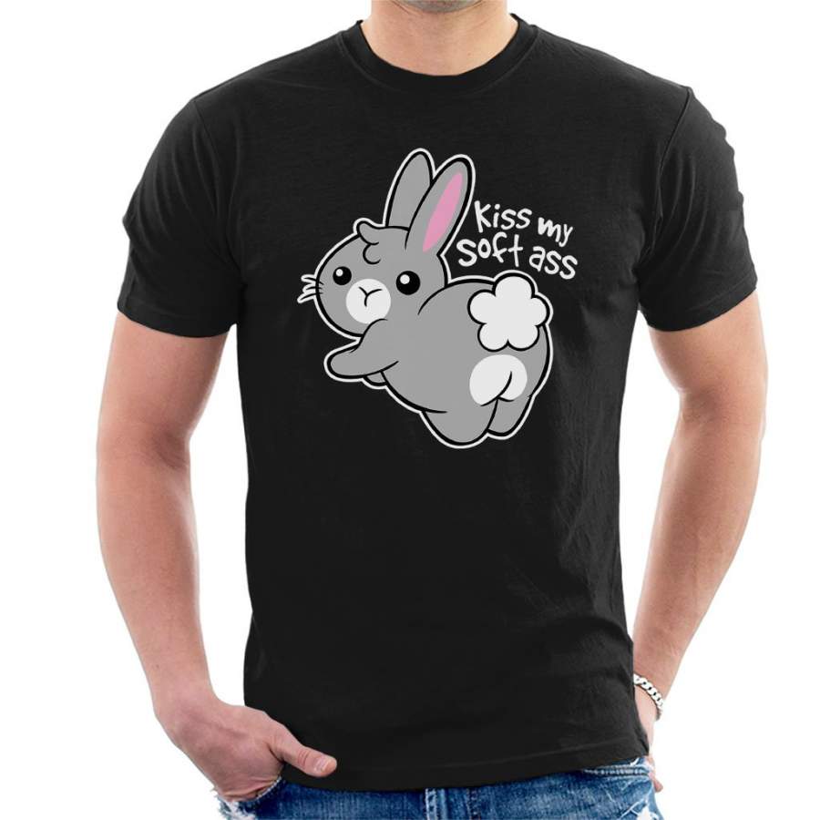 Bunny Soft Kiss My Ass Men’s T-Shirt