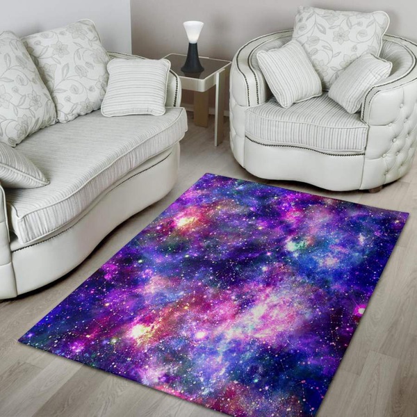 Galaxy Night Print Area Rug