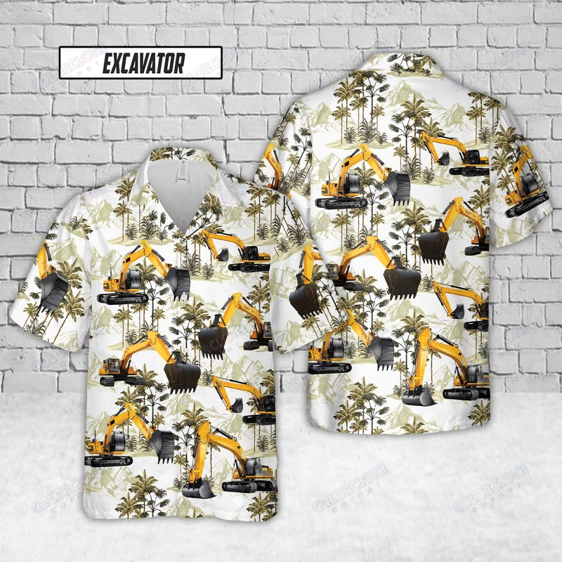 Excavator Hawaii Shirt Ha105778