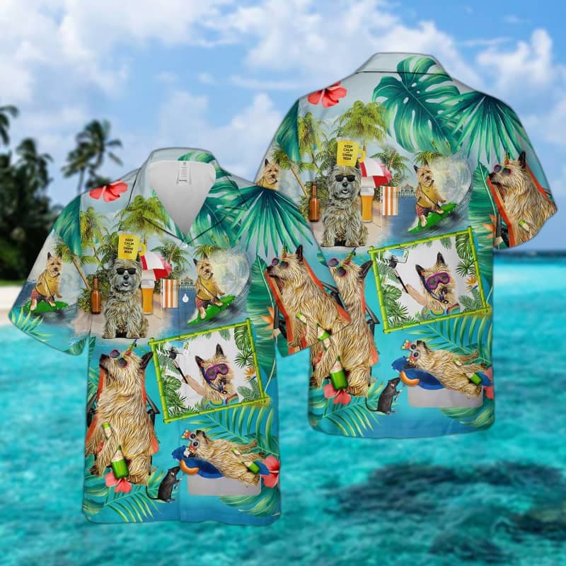 Felacia Cairn Terrier Surfing Hawaii Shirt Ha23896